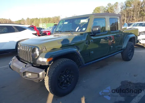 2021 Jeep Gladiator Willys 4X4 from USA, damaged, VIN 1C6HJTAG9ML623609